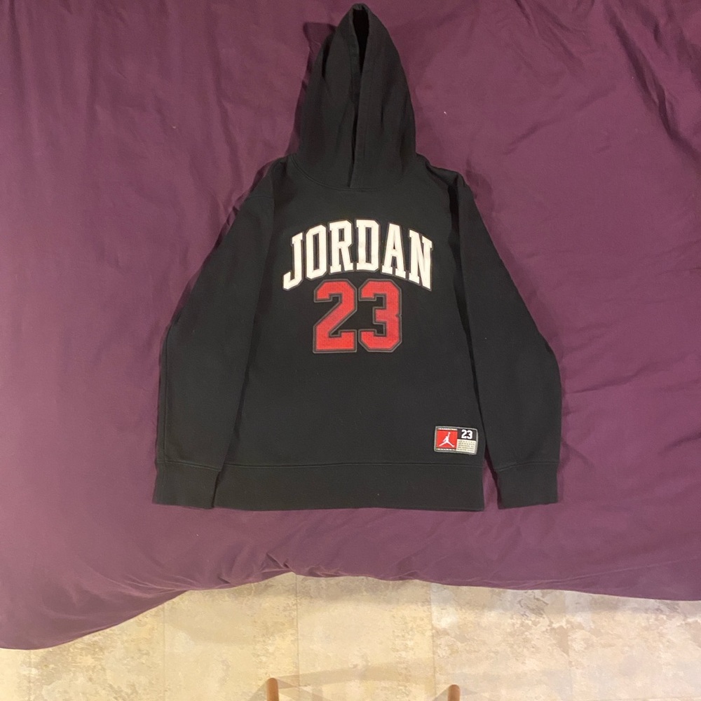 Jordan Large Black Sweatshirt With Hood